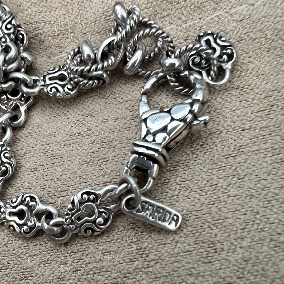 SARDA Sterling Silver Heart Locket Anklet🔒🩶 - Picture 16 of 16